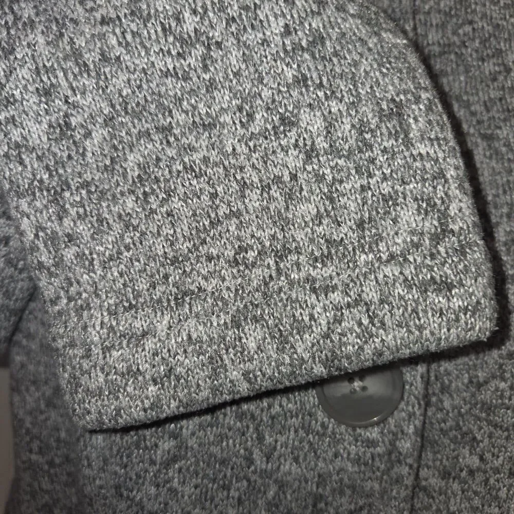 Patagonia Girls Better Sweater Coat Gray Button Front Jacket Size XL (14)